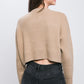 Wool Blend Cropped Sweater Top