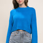 Wool Blend Cropped Sweater Top