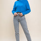 Wool Blend Cropped Sweater Top