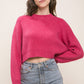 Wool Blend Cropped Sweater Top