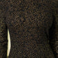 Velet Glitter Print Fashon Dress