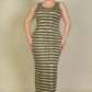 Plus Size Tie Dye Printed Tank Bodycon Maxi Dress