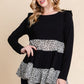 Solid Tiered Fashion Top