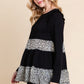 Solid Tiered Fashion Top