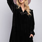Mini Ruffle Detailing Velvet Dress