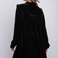 Mini Ruffle Detailing Velvet Dress